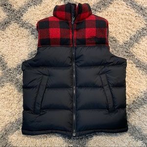 The North Face Nuptse Down Vest. Buffalo Plaid. Md